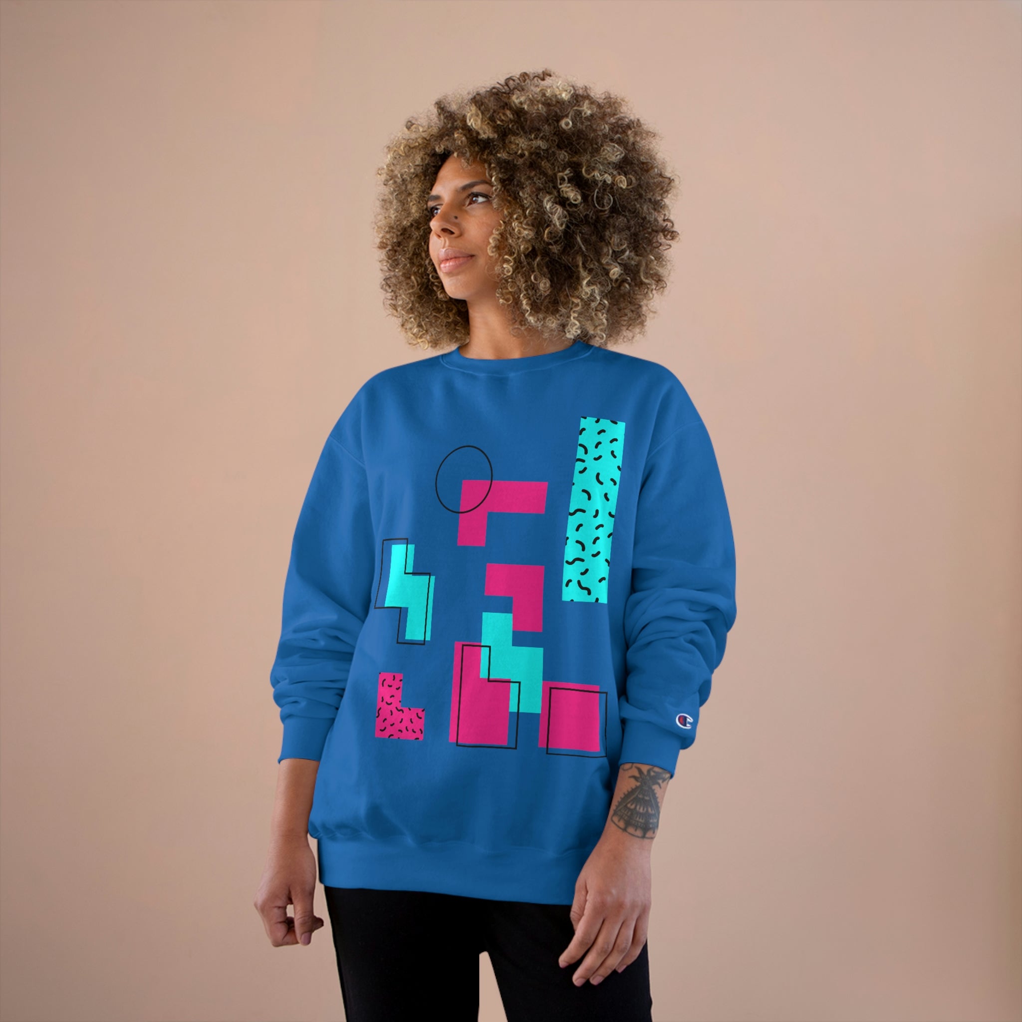 Champion Geometric Pattern Sweatshirt